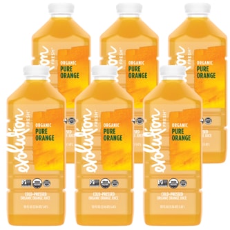 Evolution Fresh Cold-Pressed Organic Orange Juice, Case